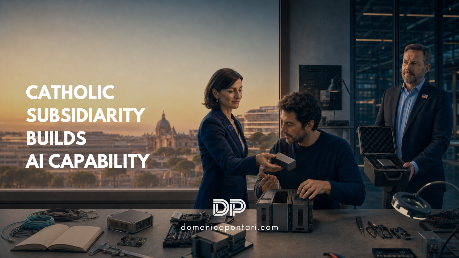 An entrepreneur assembling an AI system with European institutional support and a US provider alternative